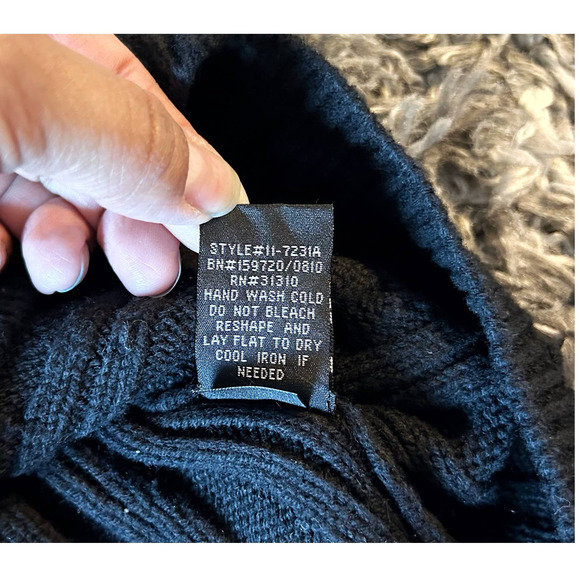 BCX Black Short Sleeve Sweater Dress Womens Size L - Picture 8 of 11